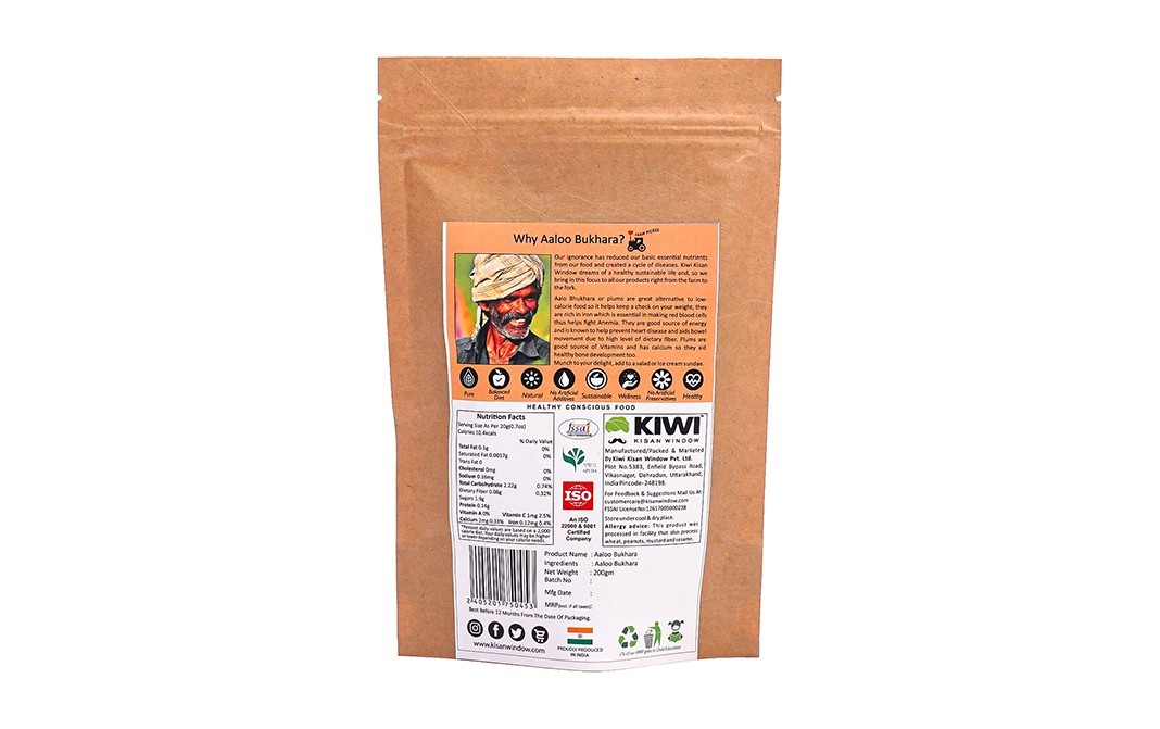 Kiwi Kisan Window Aalu Bukhara    Pack  200 grams